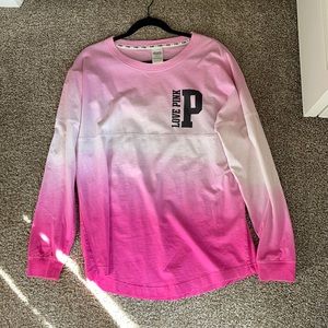 Pink ombré long sleeve shirt PINK Victoria’s secret